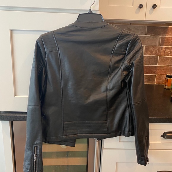 Cupcakes&Cashmere Cherlin Faux Leather Jacket NWOT - Picture 7 of 10